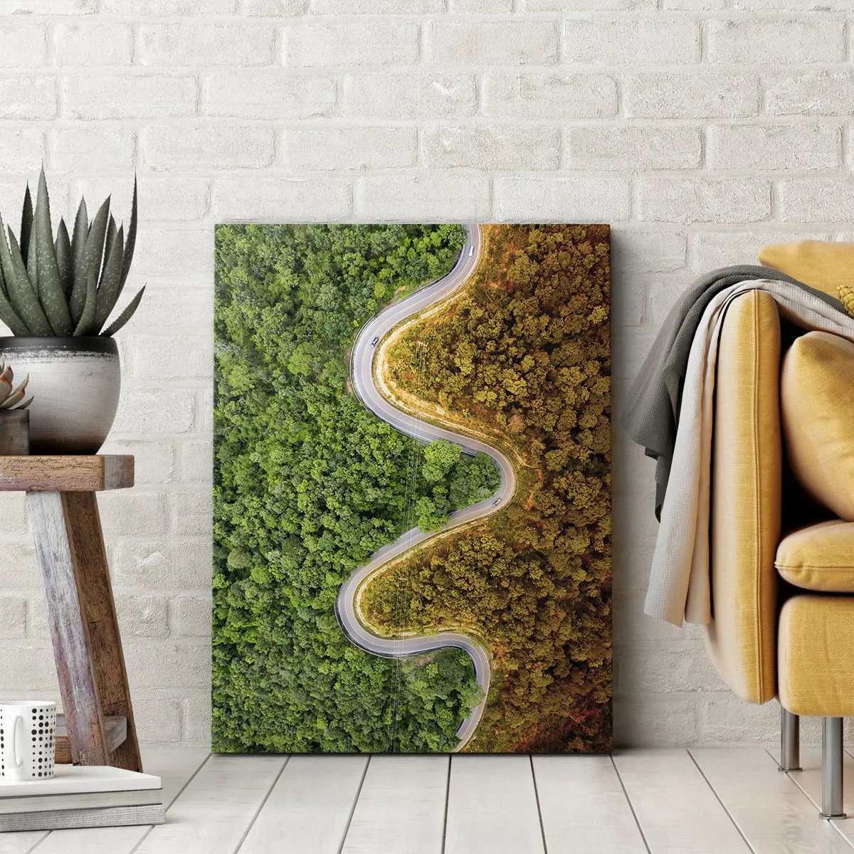 Lærredstryk - Billede på lærred - Grænser og gennembrud - 50x70 cm