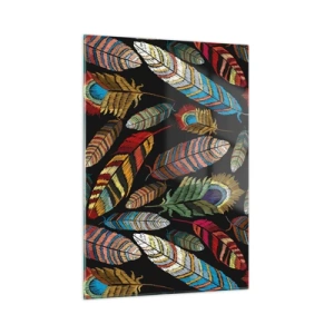 Billede på glas - Fuglekarneval - 50x70 cm