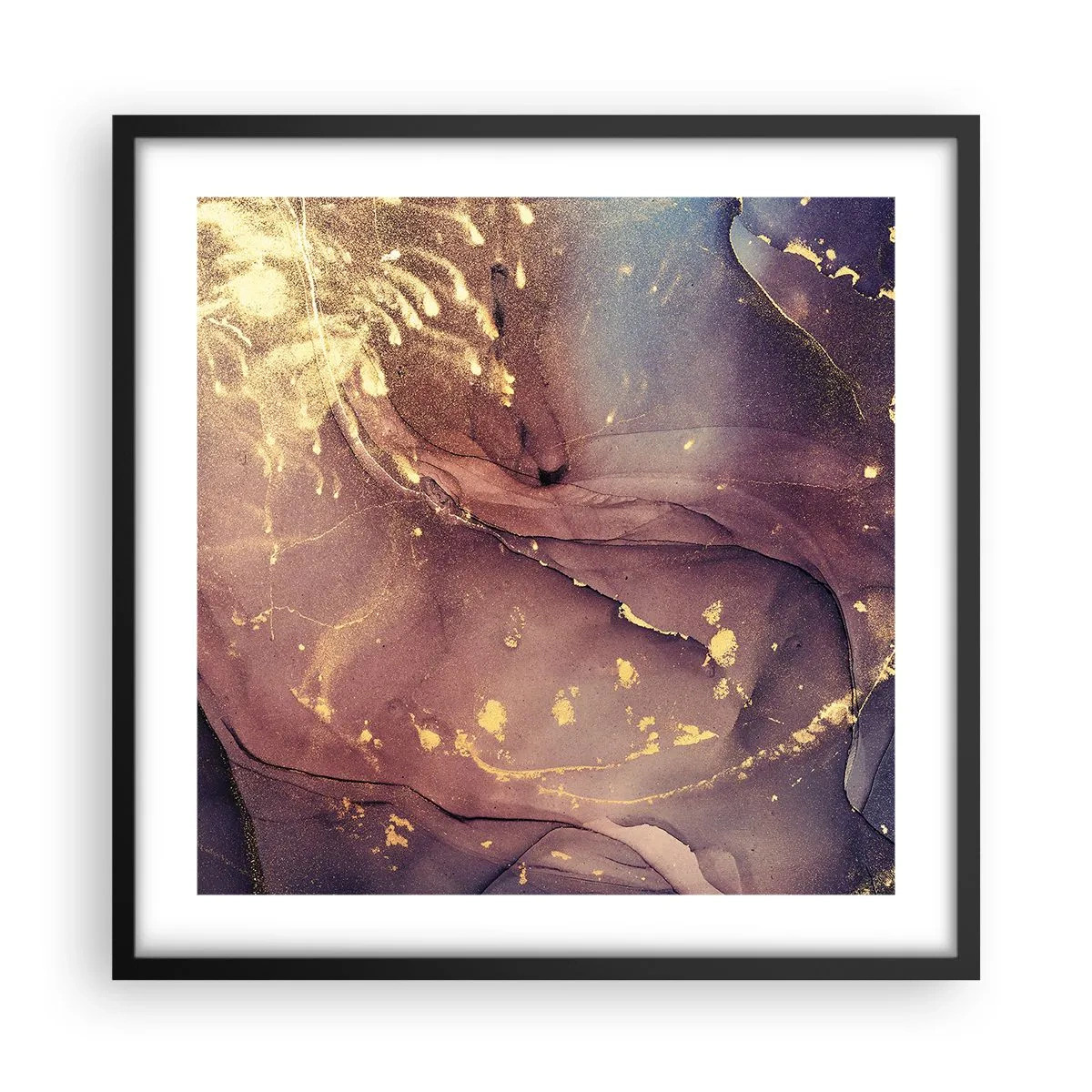 Plakat i sort ramme - Materie og ånd - 50x50 cm