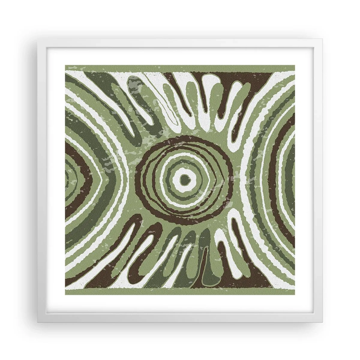 Plakat i hvid ramme - Eksplosion af følelser - 50x50 cm