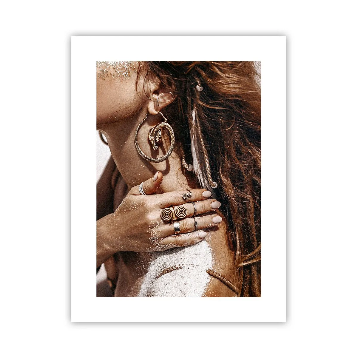 Plakat - Dronning af den vilde strand - 30x40 cm