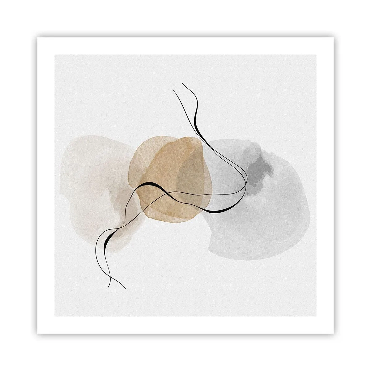 Plakat - Perler i luften - 60x60 cm