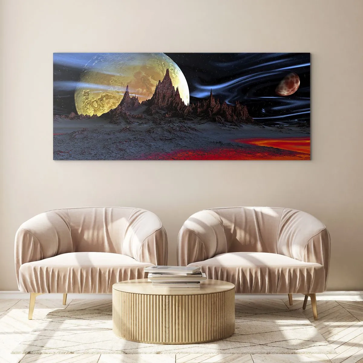Billede på glas - En ukendt verden - 90x30 cm