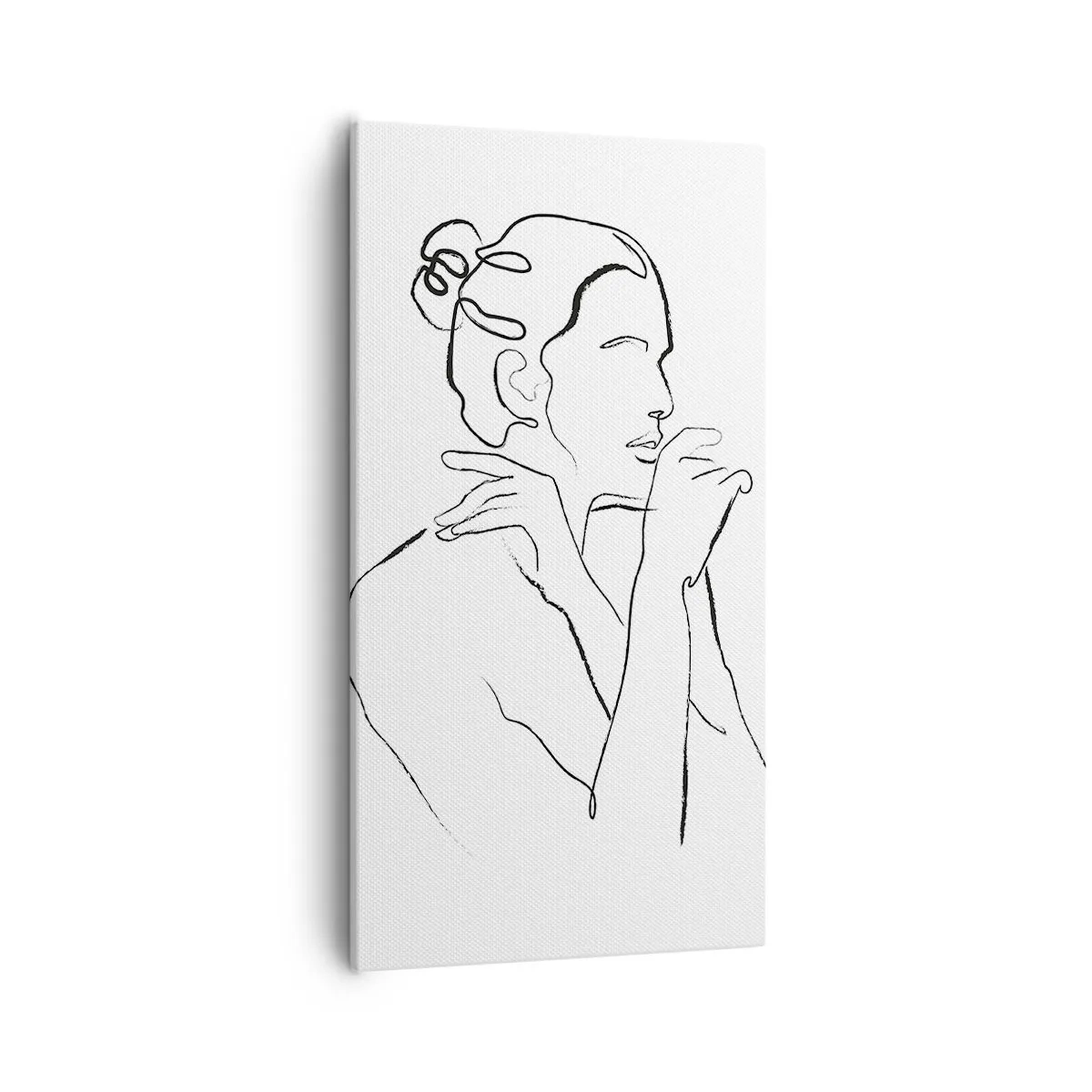 Lærredstryk - Billede på lærred - Nøgen: et sensuelt mysterium - 55x100 cm