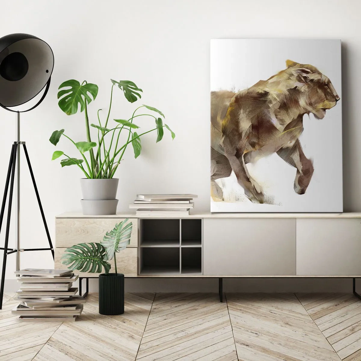 Lærredstryk - Billede på lærred - Vild ynde - 50x70 cm