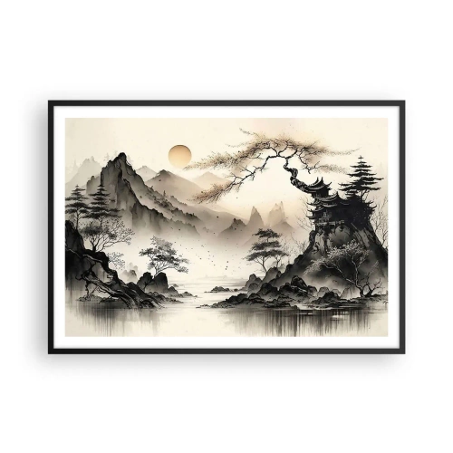 Plakat i sort ramme - Orientens unikke charme - 100x70 cm