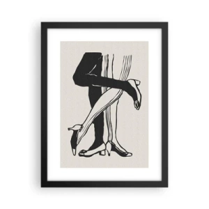 Plakat i sort ramme - En feminin egenskab - 30x40 cm