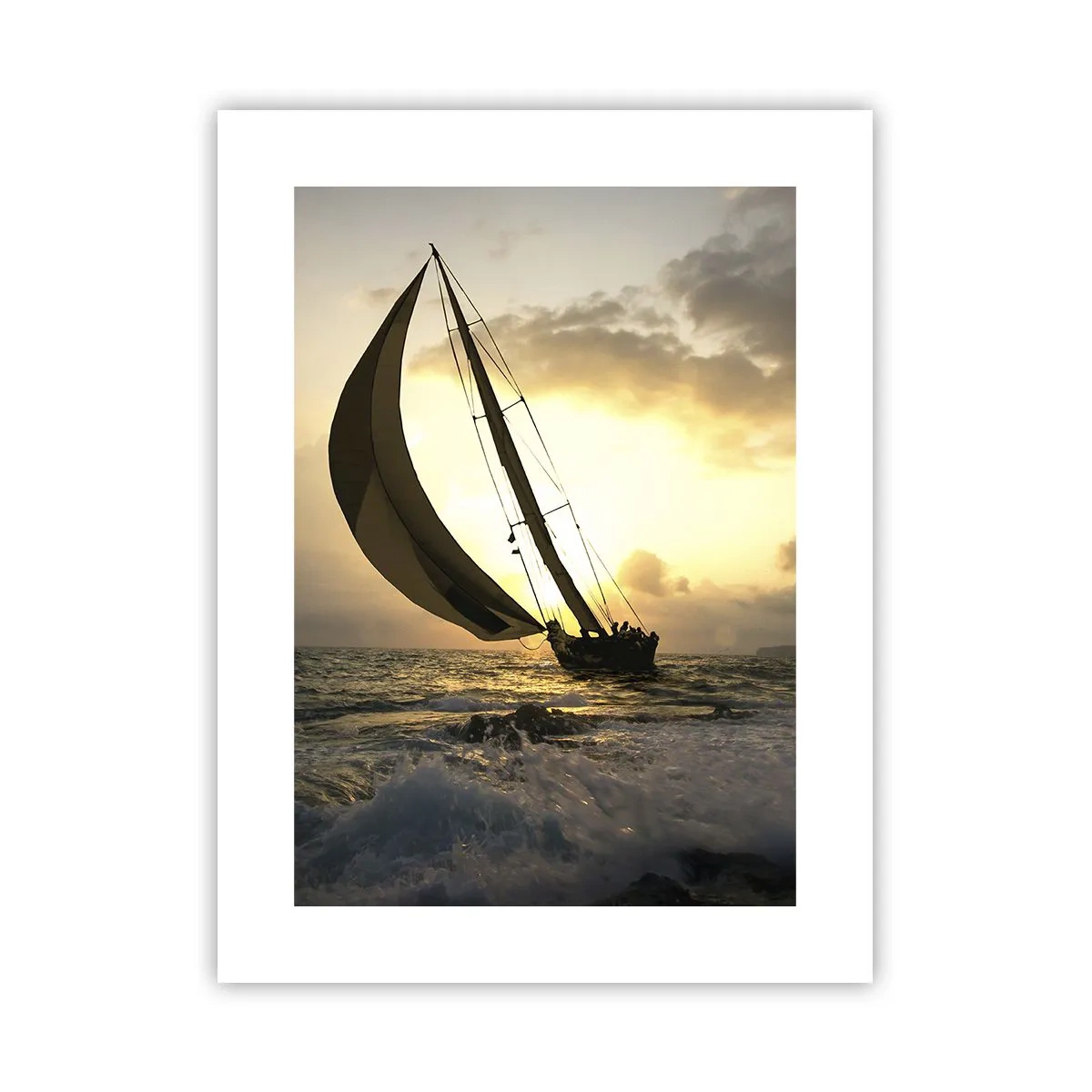 Plakat - I medvind og modvind - 30x40 cm