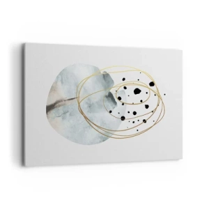 Lærredstryk - Billede på lærred - I rummets favntag - 100x70 cm