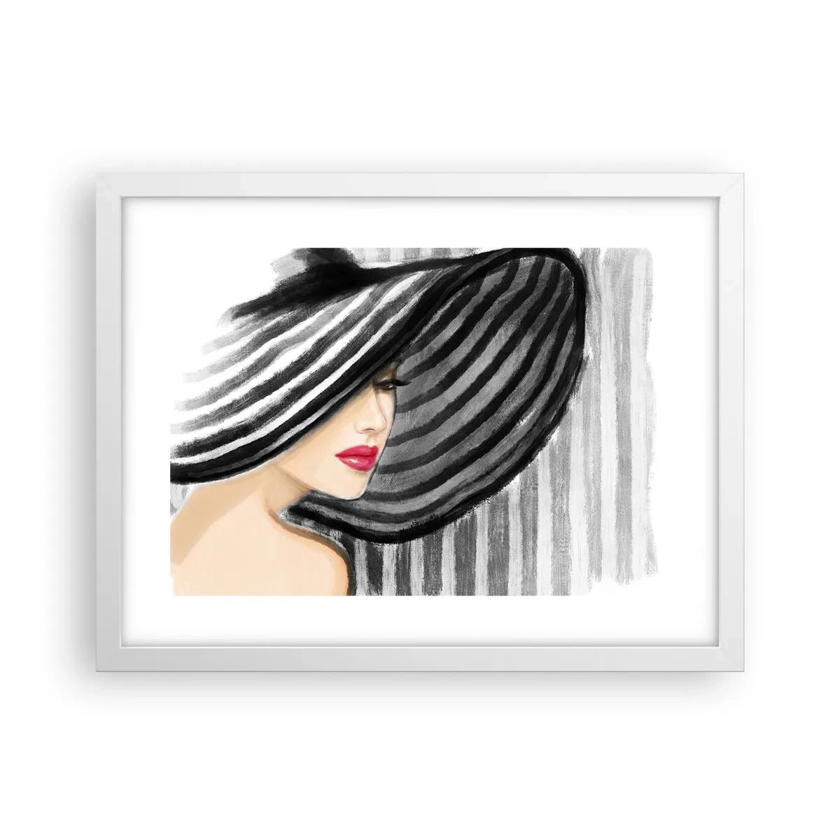 Plakat i hvid ramme - Hvor kan jeg finde dig? - 40x30 cm