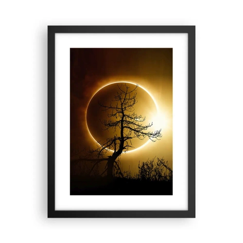 Plakat i sort ramme - Total formørkelse - 30x40 cm
