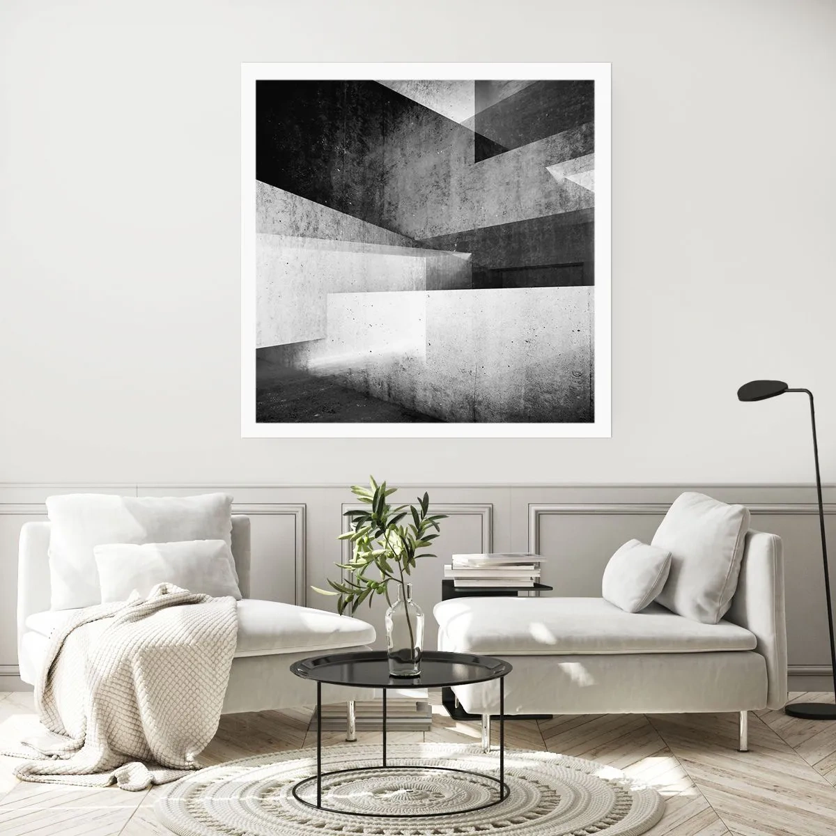 Plakat - Rummet struktur - 30x30 cm