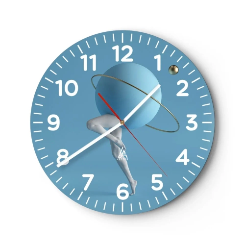 Vægur, Uret - Og planeterne går amok - 40x40 cm