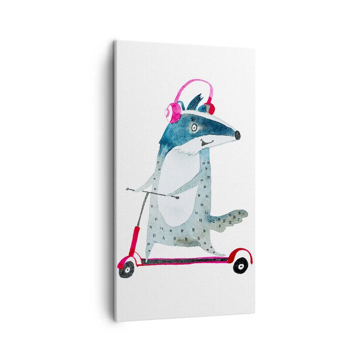 Lærredstryk - Billede på lærred - Grævlingens glæder - 45x80 cm