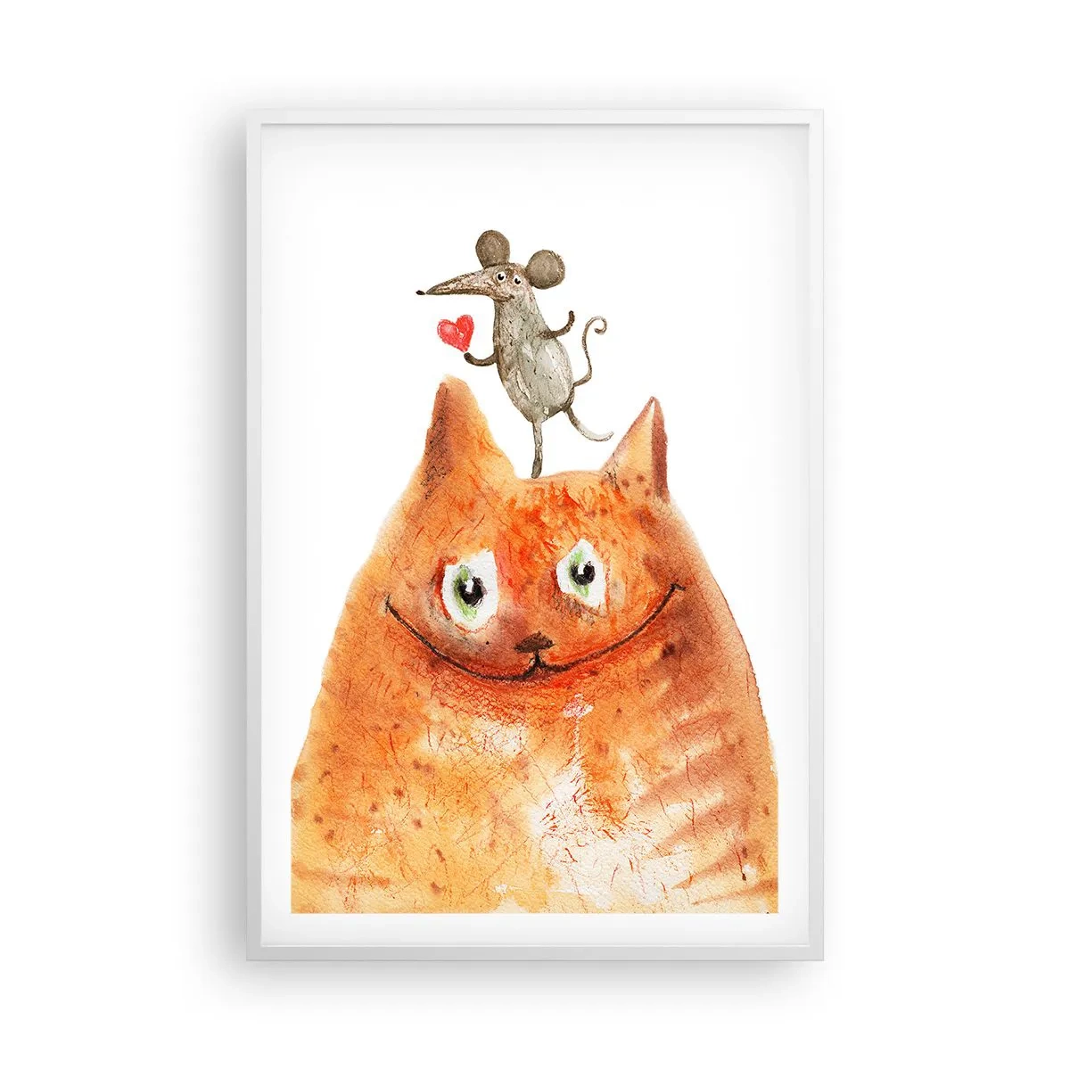 Plakat i hvid ramme - Kærlighedens paradokser - 61x91 cm