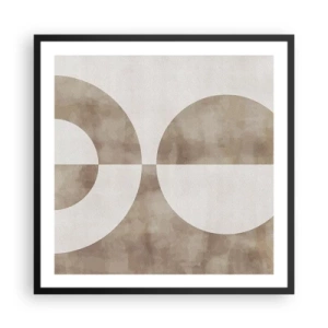 Plakat i sort ramme - Ligheder og forskelle - 60x60 cm