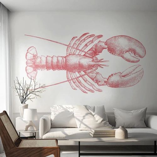 Fototapet Selvklæbende Deluxe Sticker - Hummer, der er Homer værdig - Hummer, Fisk og skaldyr, Skaldyr - 100x70 cm