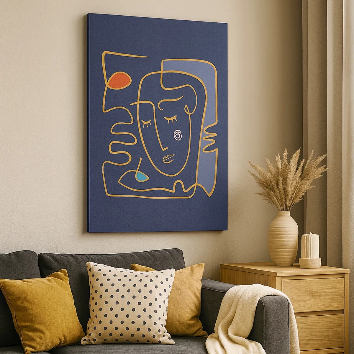 Lærredstryk - Billede på lærred - I drømmerier - 50x70 cm