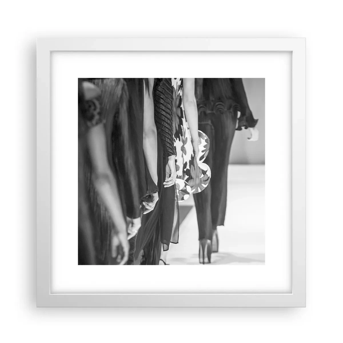 Plakat i hvid ramme - En stilfuld parade - 30x30 cm