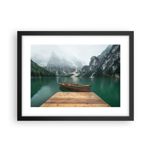 Plakat i sort ramme - "Og stolte pander" - 40x30 cm