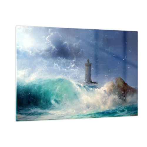 Billede på glas - På vagt mod elementerne - 120x80 cm