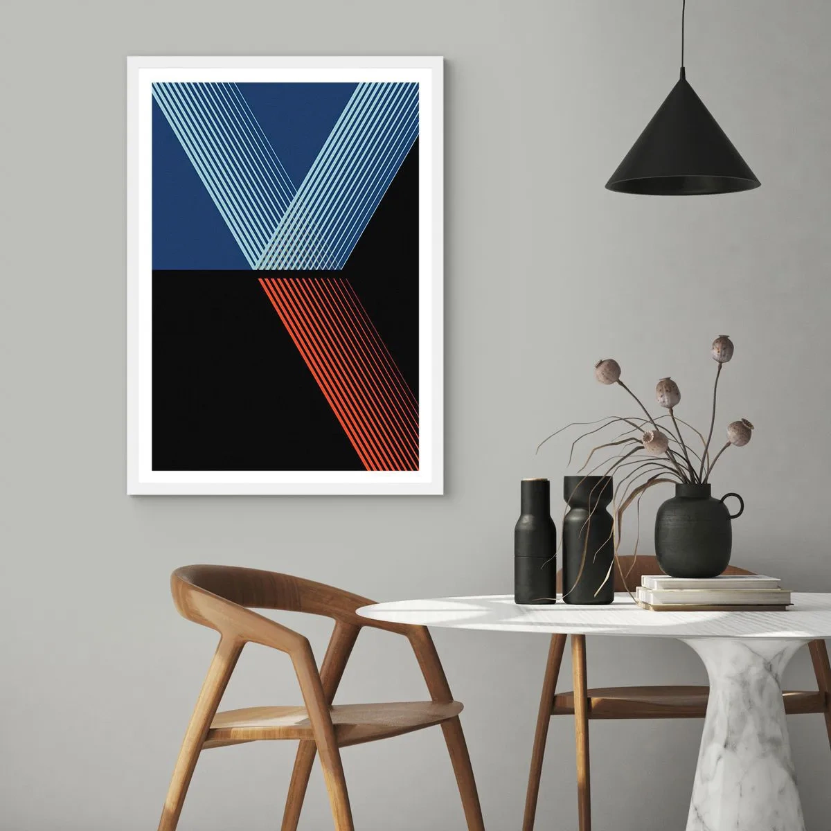 Plakat i hvid ramme - En simpel historie - 50x70 cm