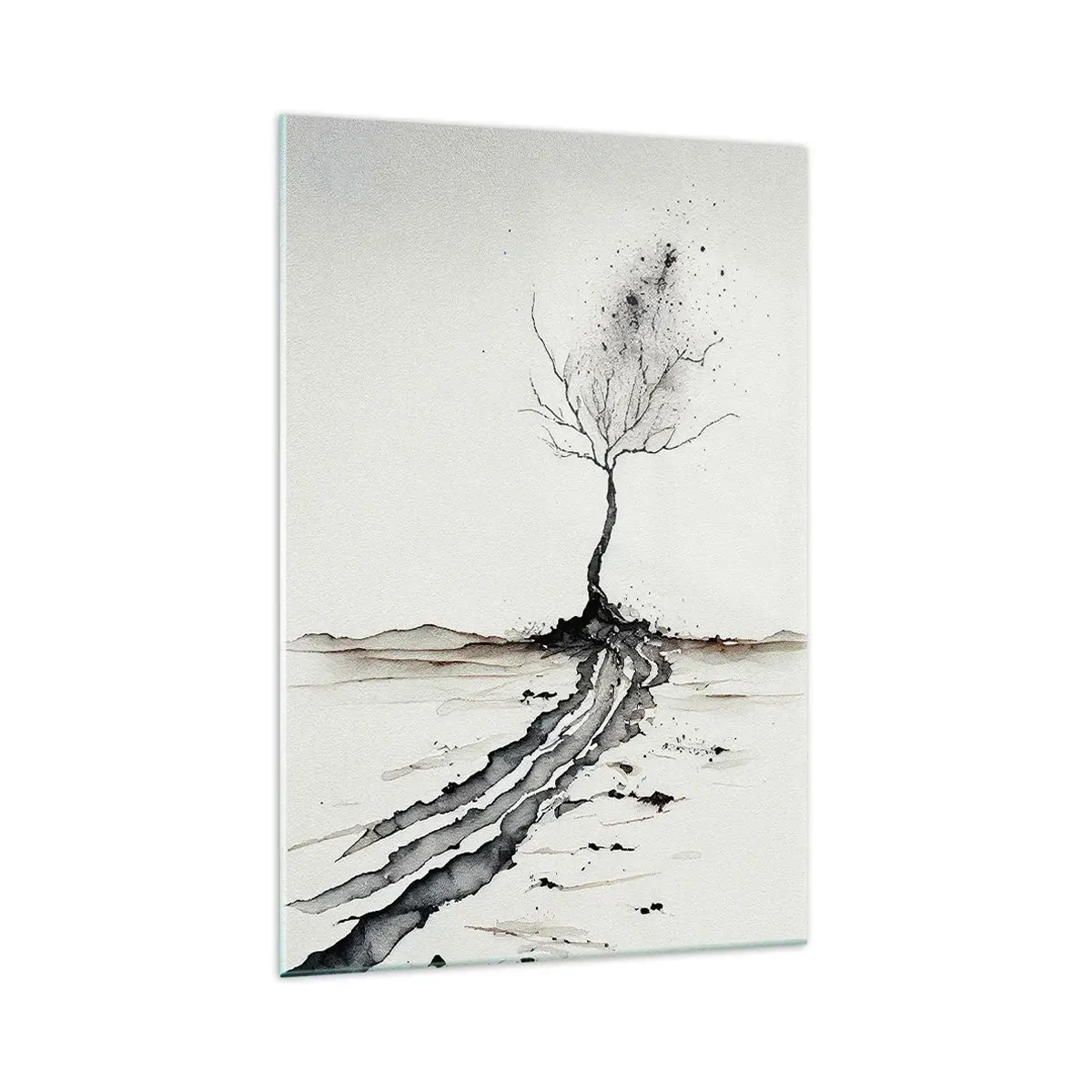 Billede på glas - Vinterens melankoli - 70x100 cm