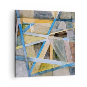 Lærredstryk - Billede på lærred - Lige eller skråt? - 60x60 cm