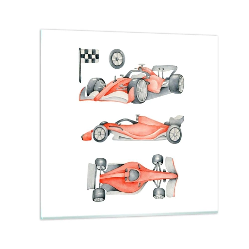 Billede på glas - At indhente en drøm - 60x60 cm