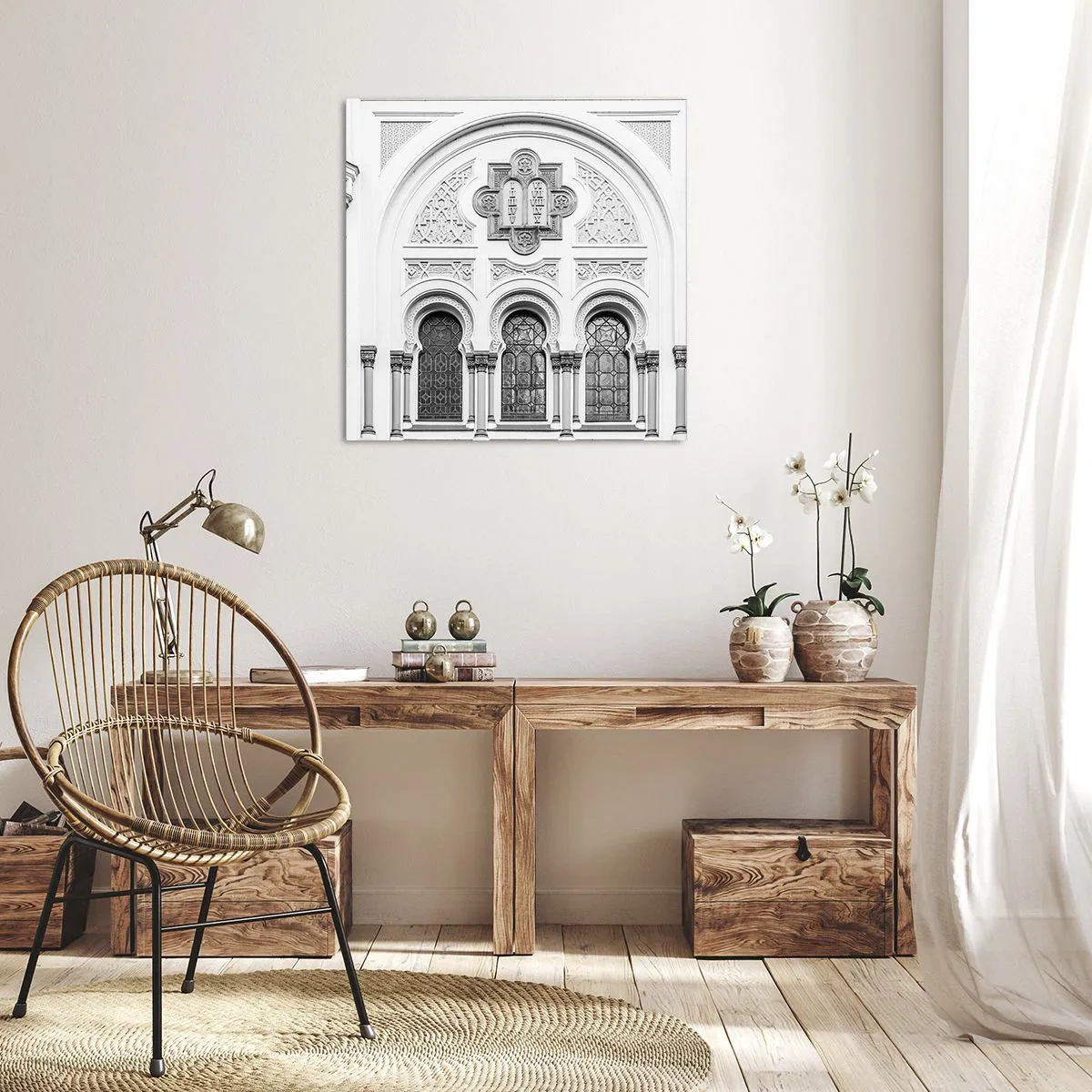 Lærredstryk - Billede på lærred - På grænsen mellem kulturer - 50x50 cm