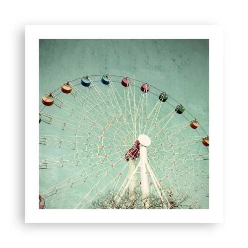 Plakat - Vi inviterer dig til at lege - 50x50 cm