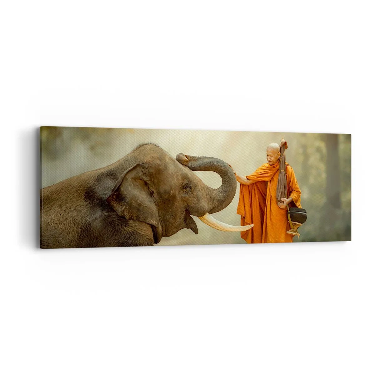 Lærredstryk - Billede på lærred - Møde på ferien - 90x30 cm