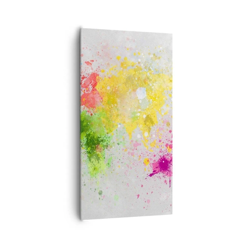 Lærredstryk - Billede på lærred - Alle verdens farver - 65x120 cm