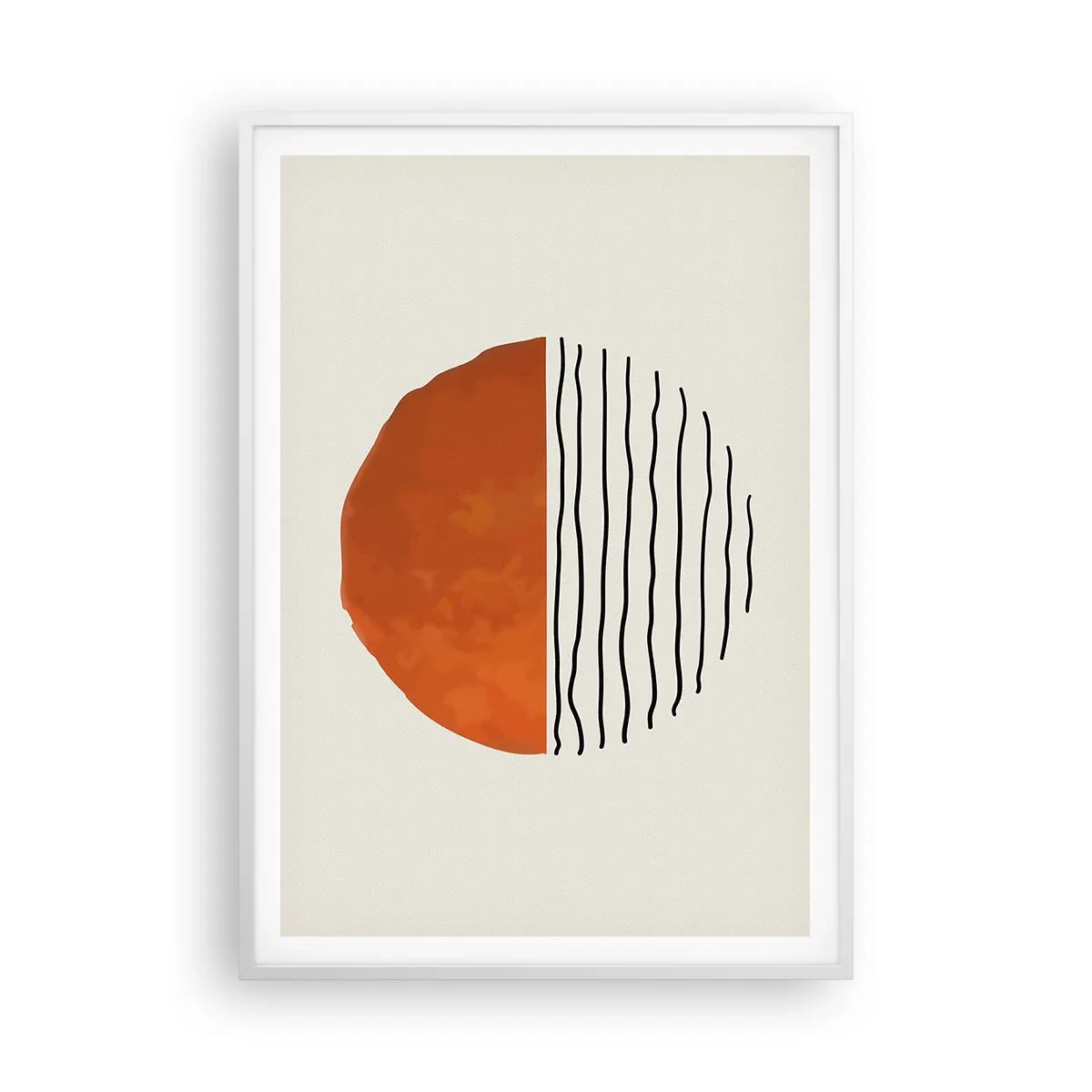 Plakat i hvid ramme - I en japansk atmosfære - 70x100 cm