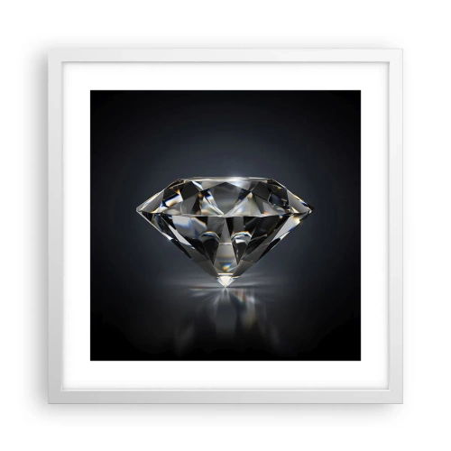 Plakat i hvid ramme - Bedste veninde - 40x40 cm