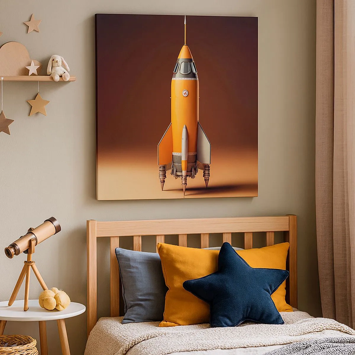 Lærredstryk - Billede på lærred - Det begynder med en drøm - 30x30 cm