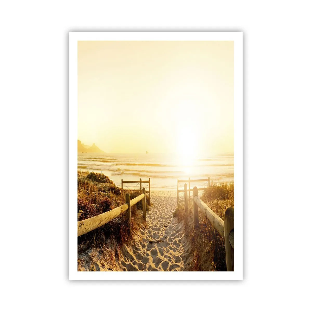 Plakat - Over klitten, mod solen - 70x100 cm