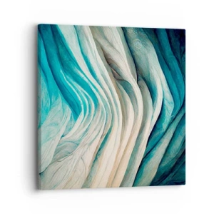 Lærredstryk - Billede på lærred - Blå umættelighed - 30x30 cm