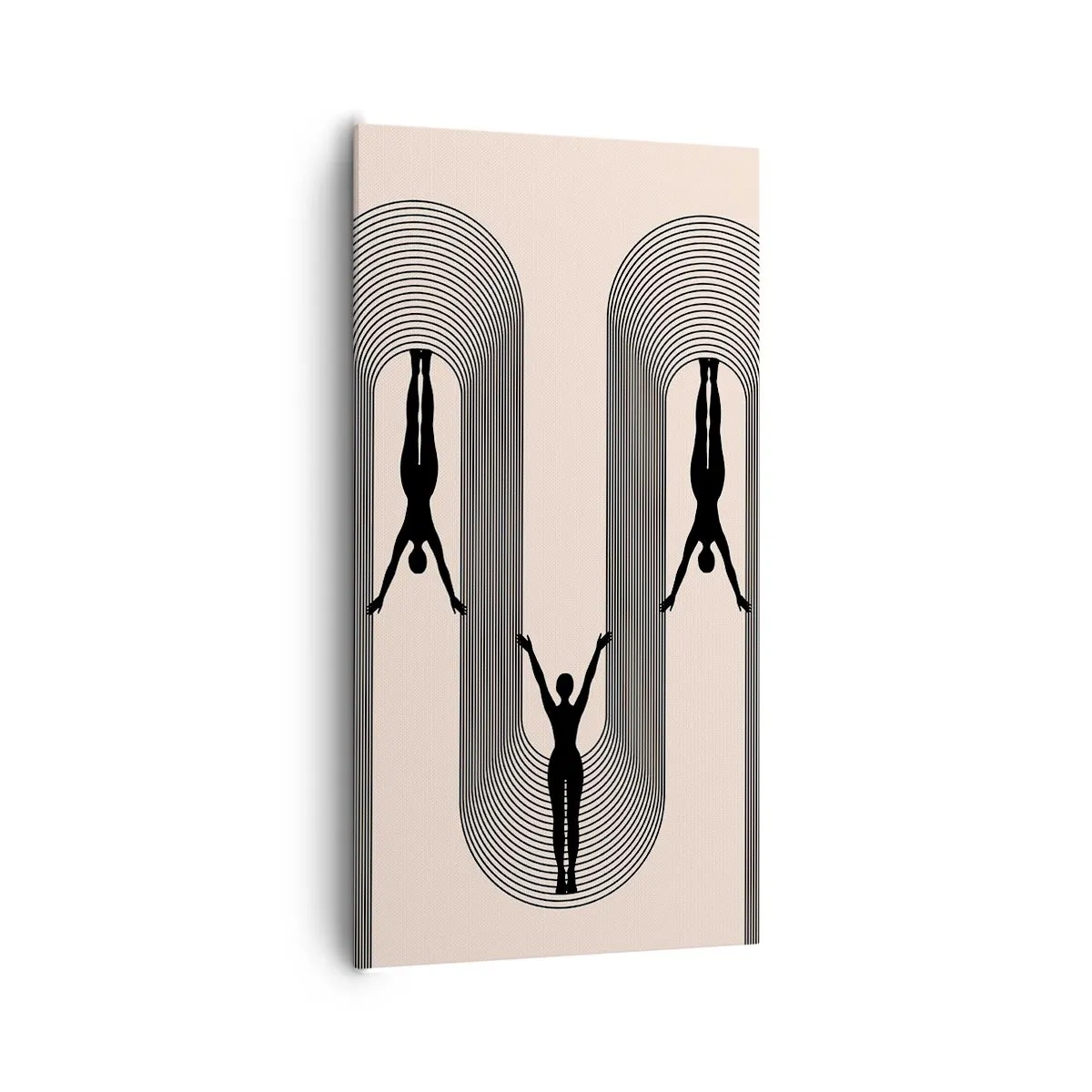 Lærredstryk - Billede på lærred - På hovedet nedad - 65x120 cm