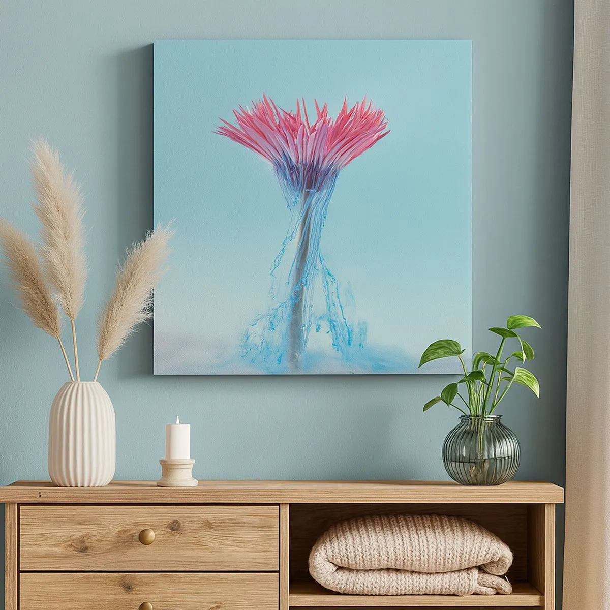 Lærredstryk - Billede på lærred - I en nærende omfavnelse - 30x30 cm