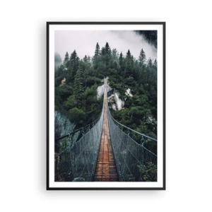 Plakat i sort ramme - Kun for ørne - 70x100 cm