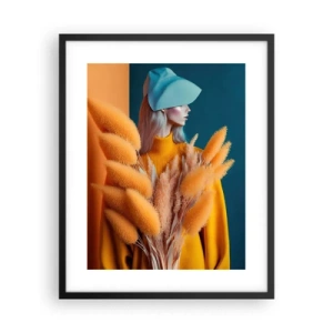 Plakat i sort ramme - Fluffy portræt - 40x50 cm