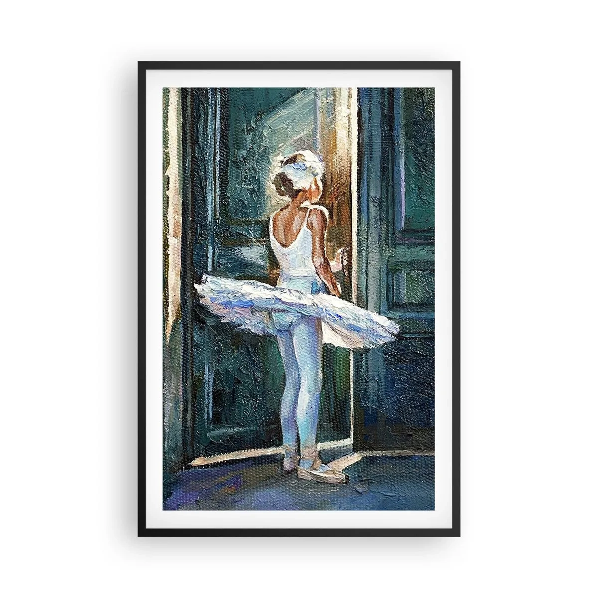 Plakat i sort ramme - Før showet - 61x91 cm