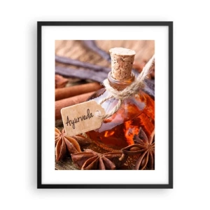 Plakat i sort ramme - På vej mod enhed af krop og ånd - 40x50 cm