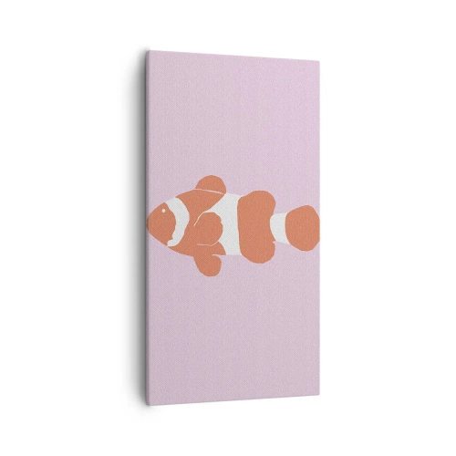 Lærredstryk - Billede på lærred - I koraller til ansigt og hale - 55x100 cm