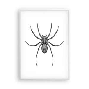 Plakat i hvid ramme - Foruroligende præcision - 70x100 cm