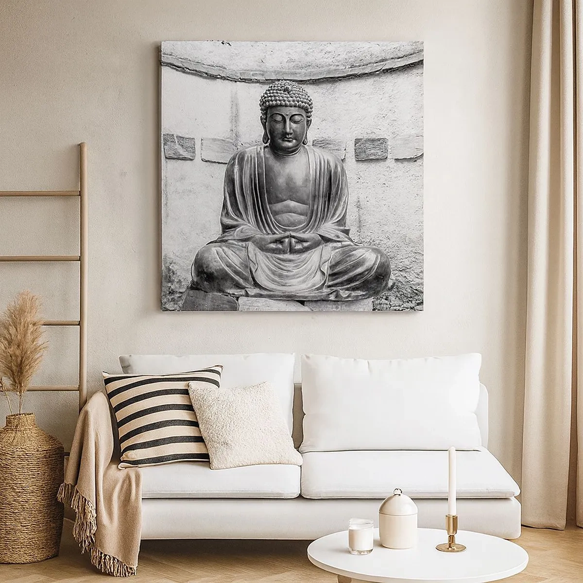 Lærredstryk - Billede på lærred - Ved fredens kilde - 30x30 cm