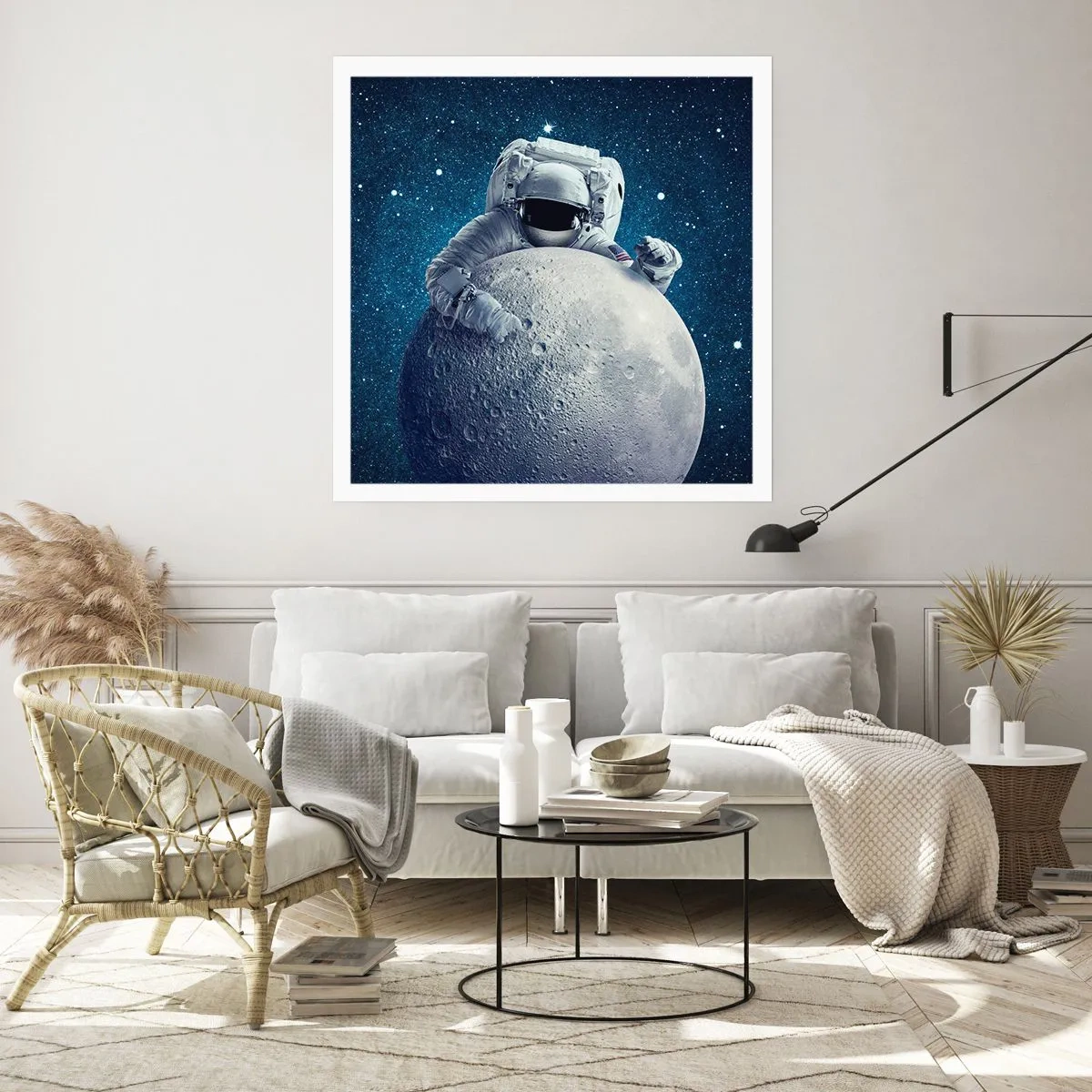 Plakat - Kosmisk spøgefugl - 50x50 cm
