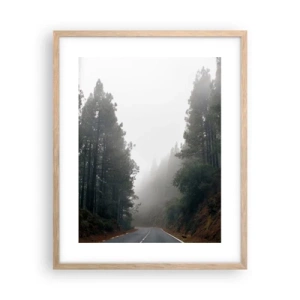 Plakat i ramme af lyst egetræ - En fortælling om en magisk skov - 40x50 cm