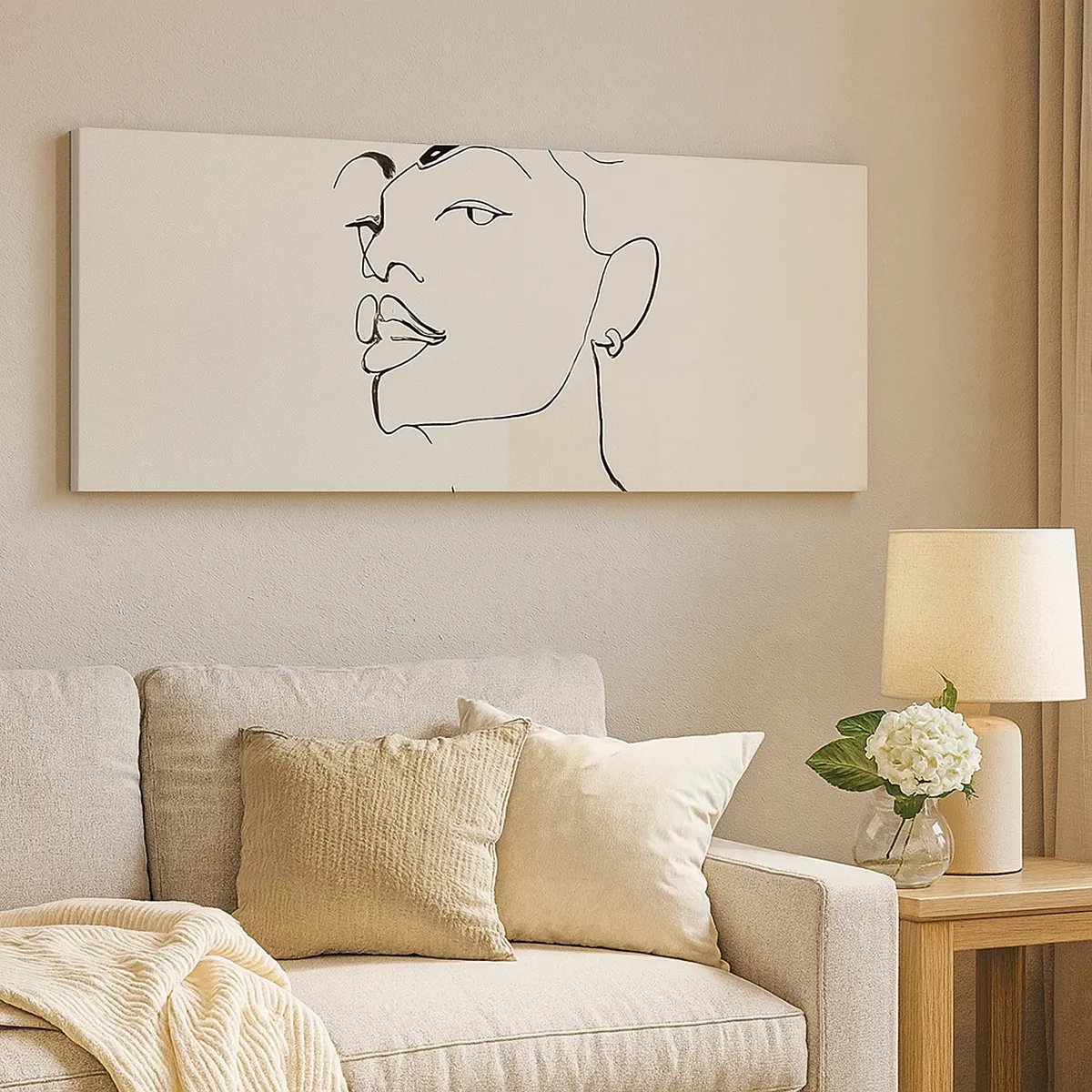 Lærredstryk - Billede på lærred - Et stolt blik - 30x30 cm